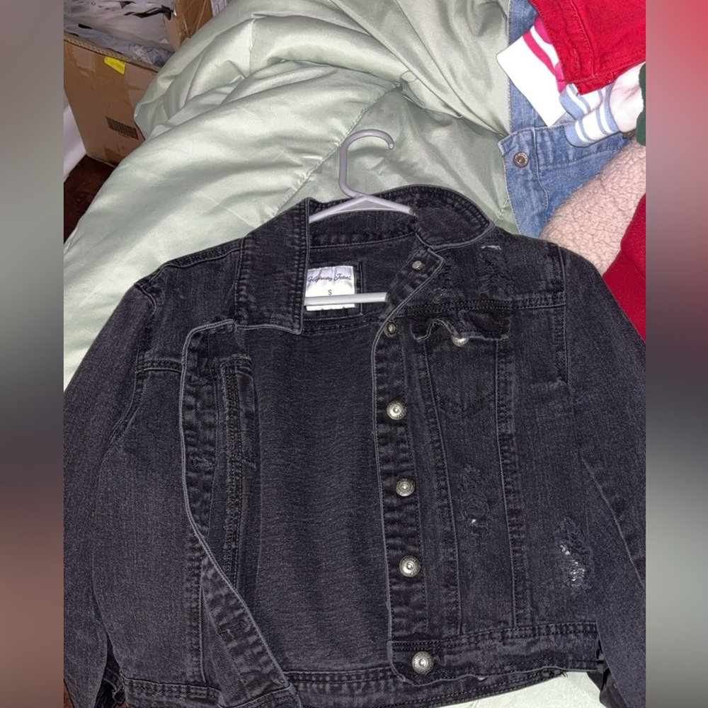 Black jean jacket